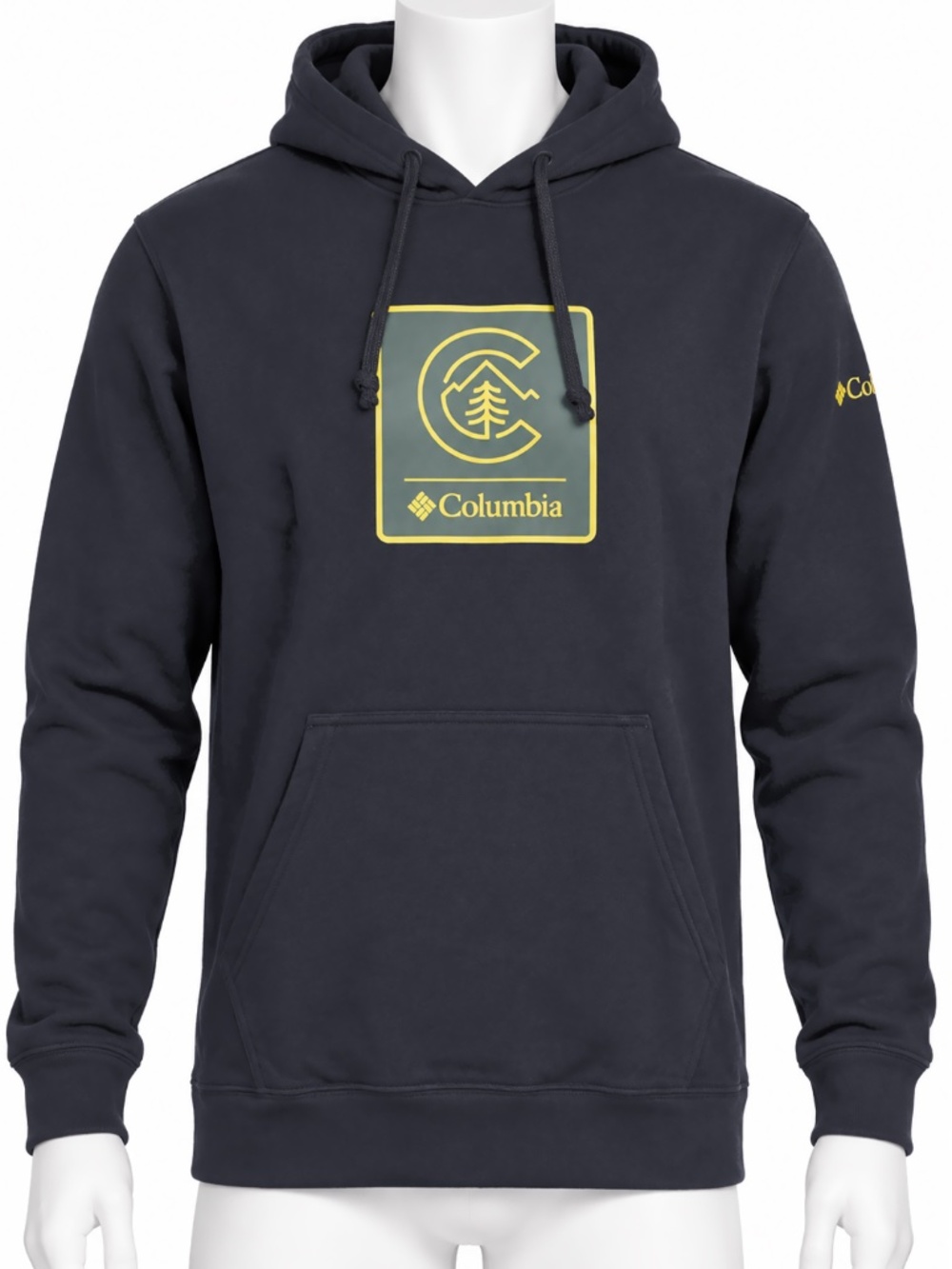 Columbia Trek Linework Badge Hoodie - NWT Mens 1X / XL Black / Multi - #50009-N9